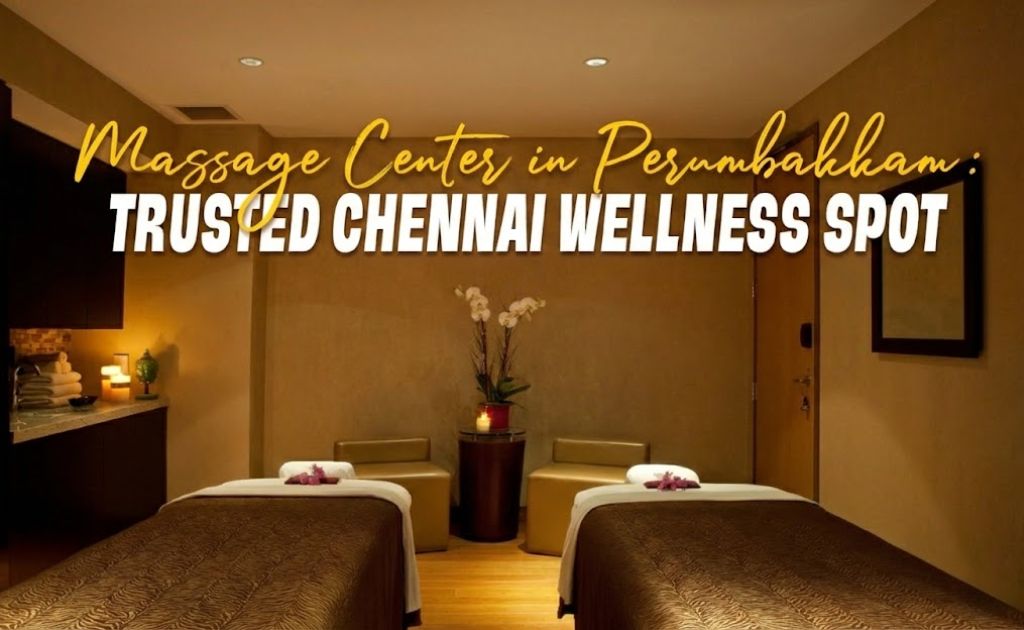 Luxury treatment room at Massage Center in Mogappair with twin massage beds and calming interiors at Ashlee Spa