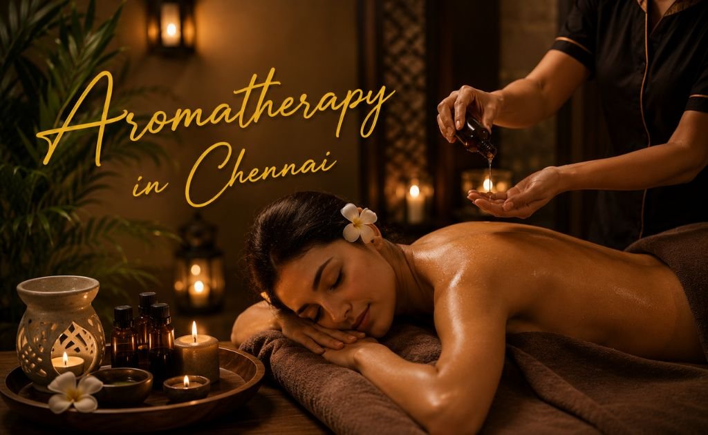 Aromatherapy in Chennai at Ashlee Spa with premium essential oil massage