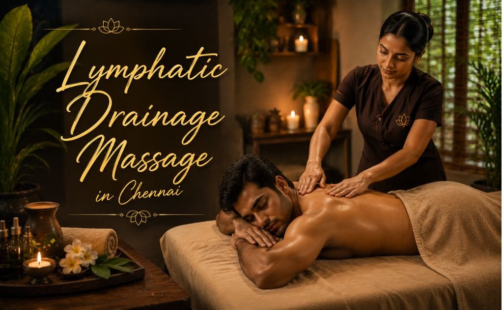 Lymphatic drainage massage in Chennai with gentle rhythmic massage technique