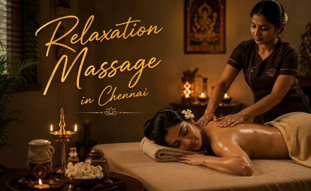 Professional therapist providing a relaxation massage in a clean Chennai spa