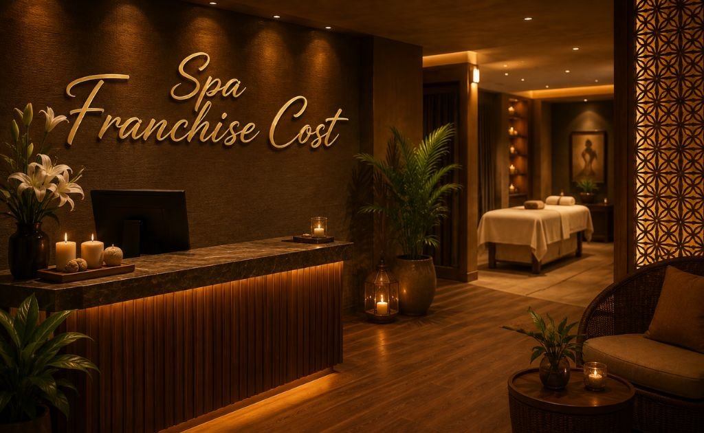 Spa franchise cost in India – reception and treatment room of a professionally operated wellness spa