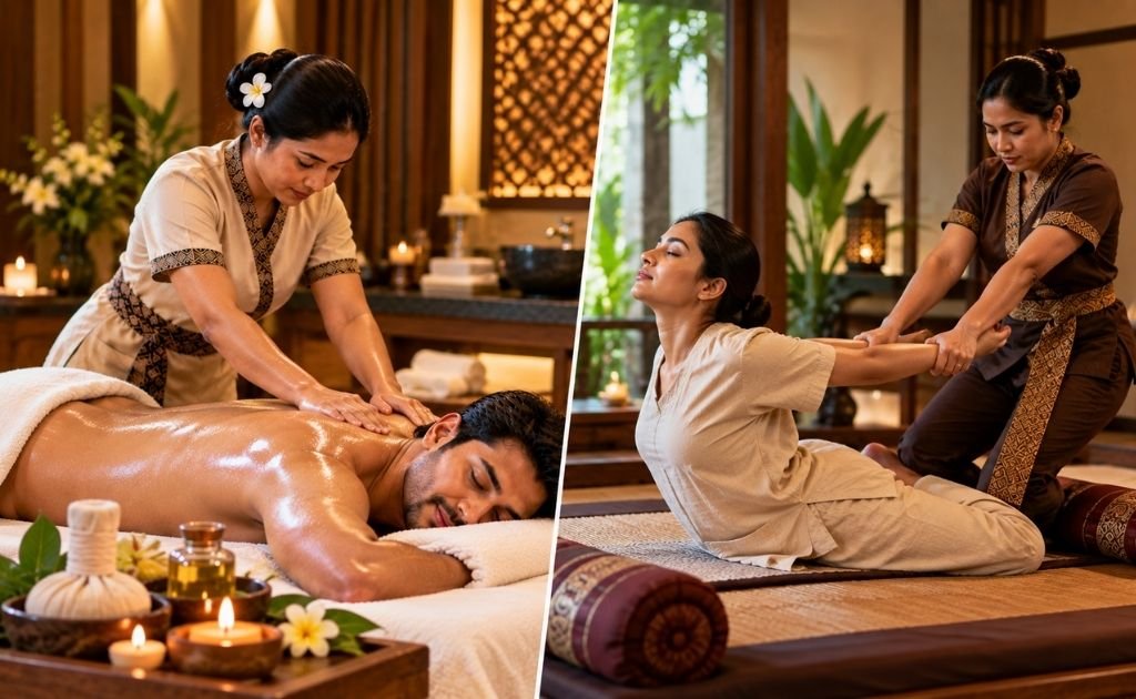 Balinese and Thai massage styles compared at a Chennai spa